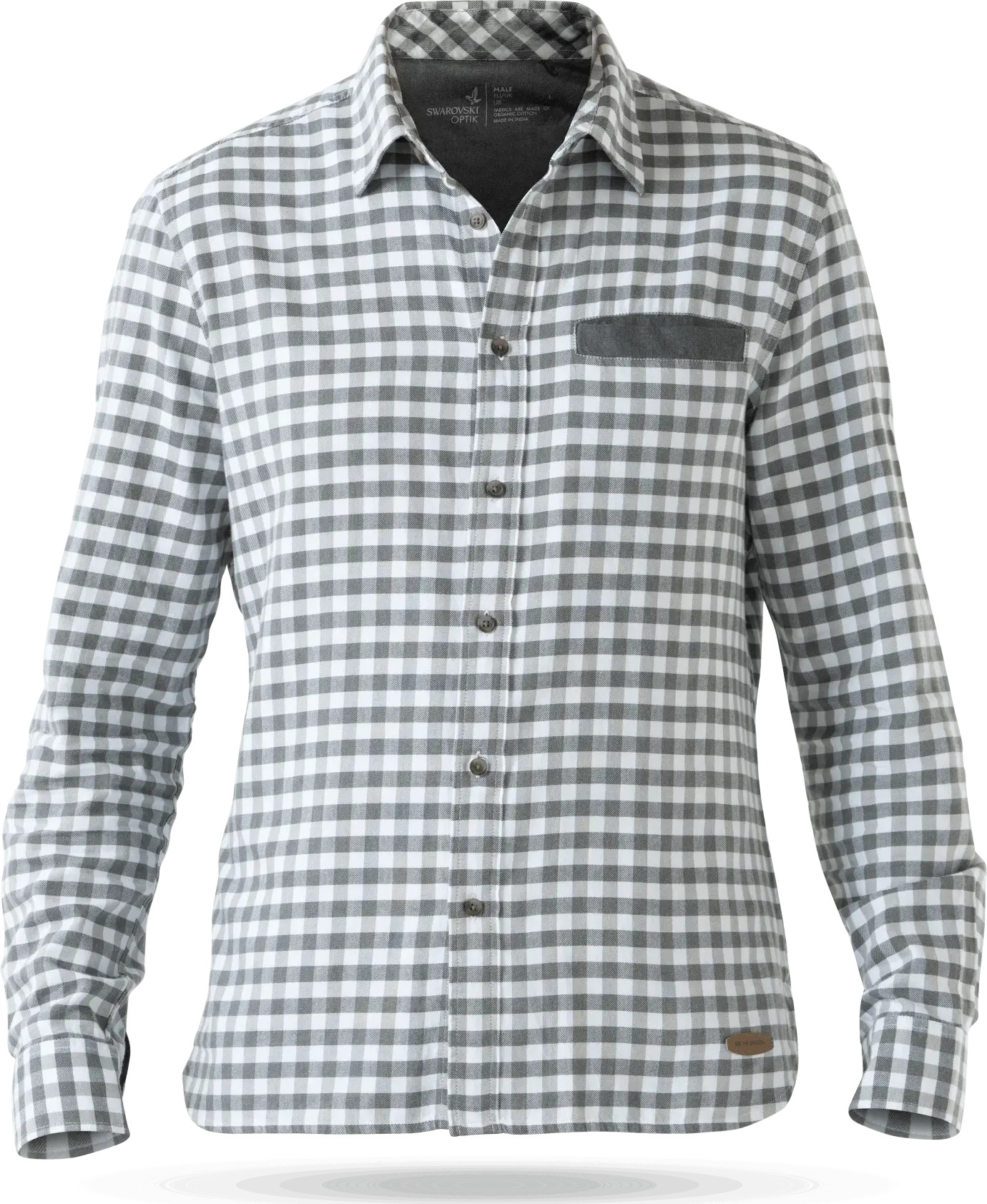Swarovski Men's Ps Plaid Shirt Nocolour S, Nocolour