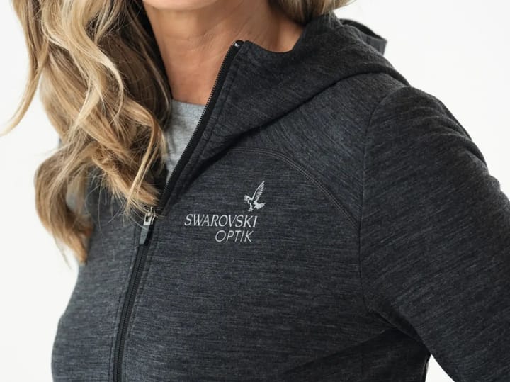 Women's Mh Merino Hoodie Grey Swarovski