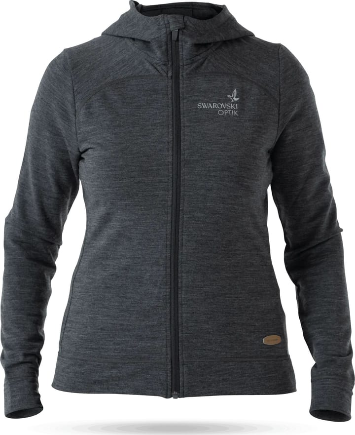 Women's Mh Merino Hoodie Grey Swarovski