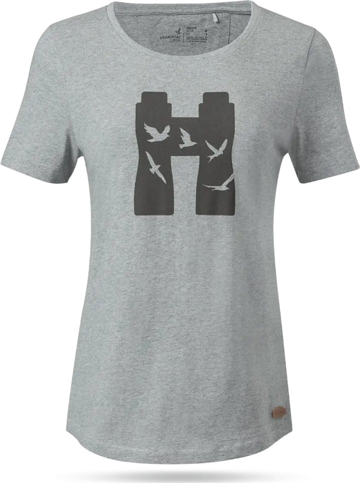 Women's Tsb T-Shirt Birds Grey Swarovski