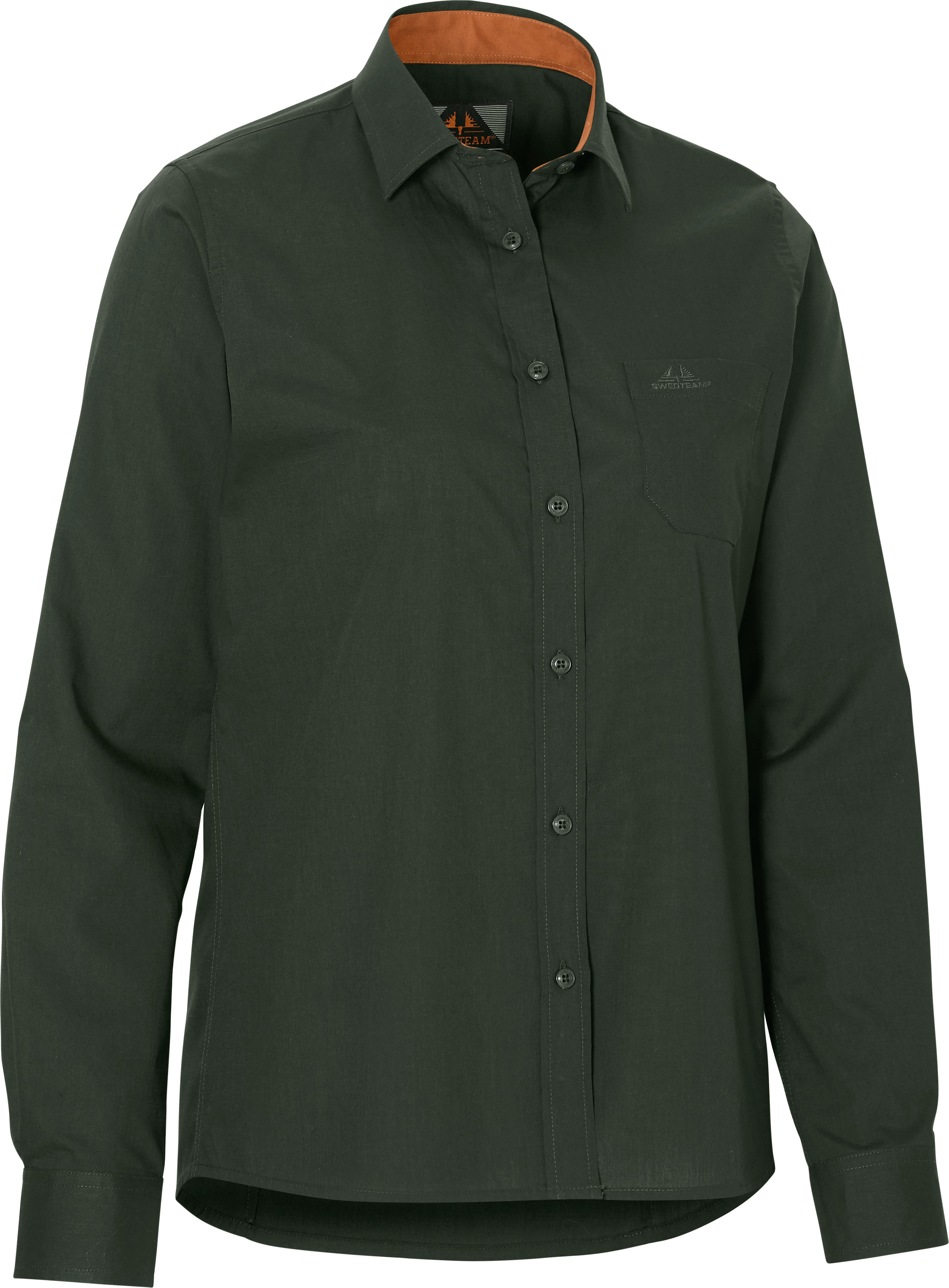 Swedteam Women's Allie Antibite Shirt Hunting Green Långärmade skjortor 36