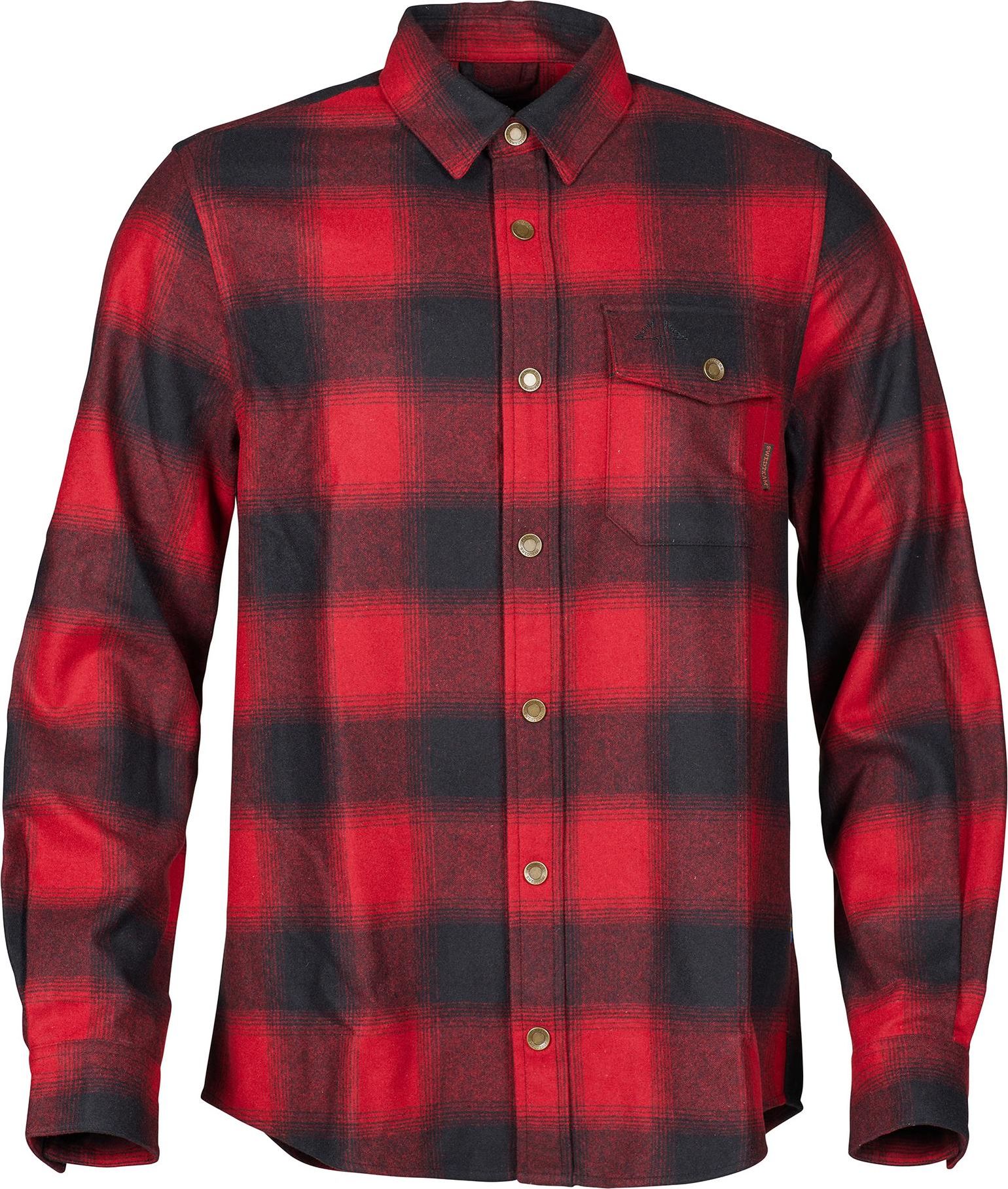 Swedteam Men's Lynx Wool Shirt Red