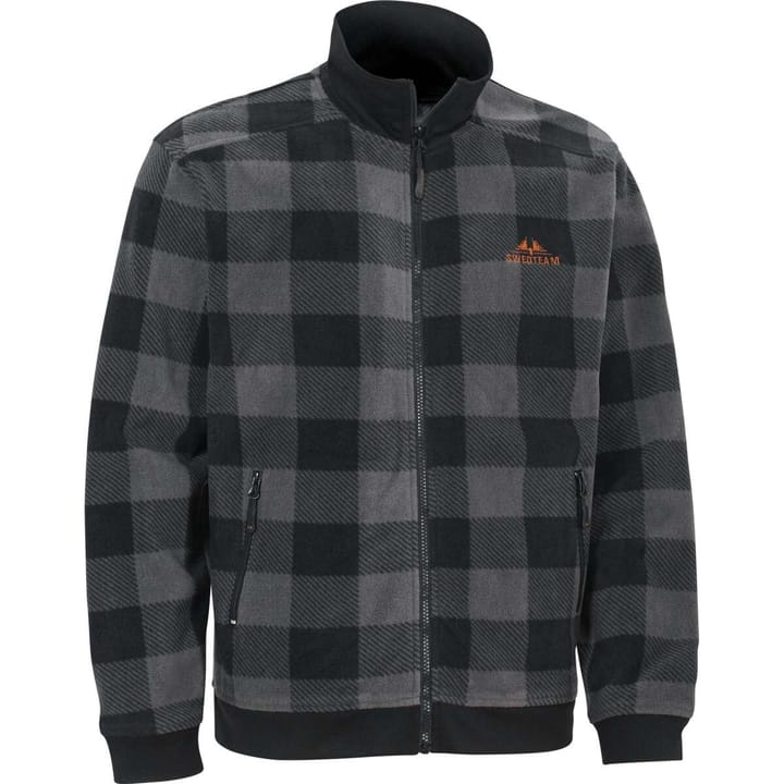 Lynx Men´s Sweater Full Zip Dark Grey Swedteam