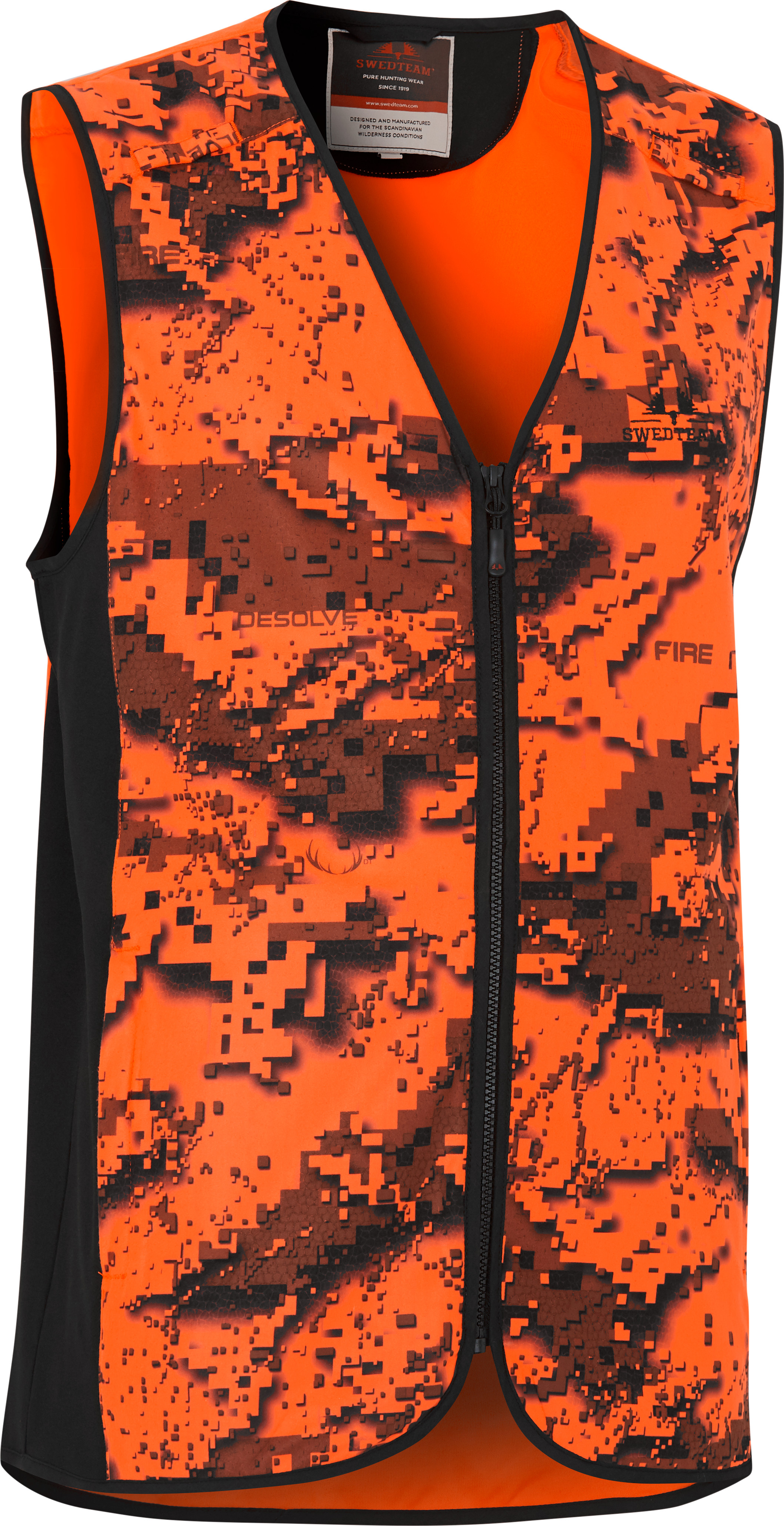 Swedteam Men’s Ridge Hi-Viz Vest Desolve Fire