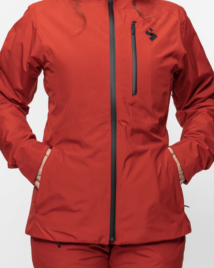 Women's Crusader Gore-Tex Infinium Jacket Lava Red Sweet Protection