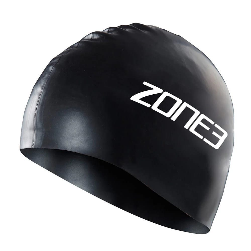 Zone3 Silicone Swim Cap 48g Black