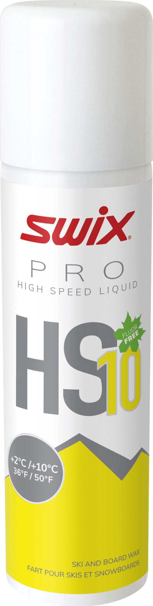 Swix HS10 Liq. Yellow, +2°C/+10°C, 125ml Yellow Swix