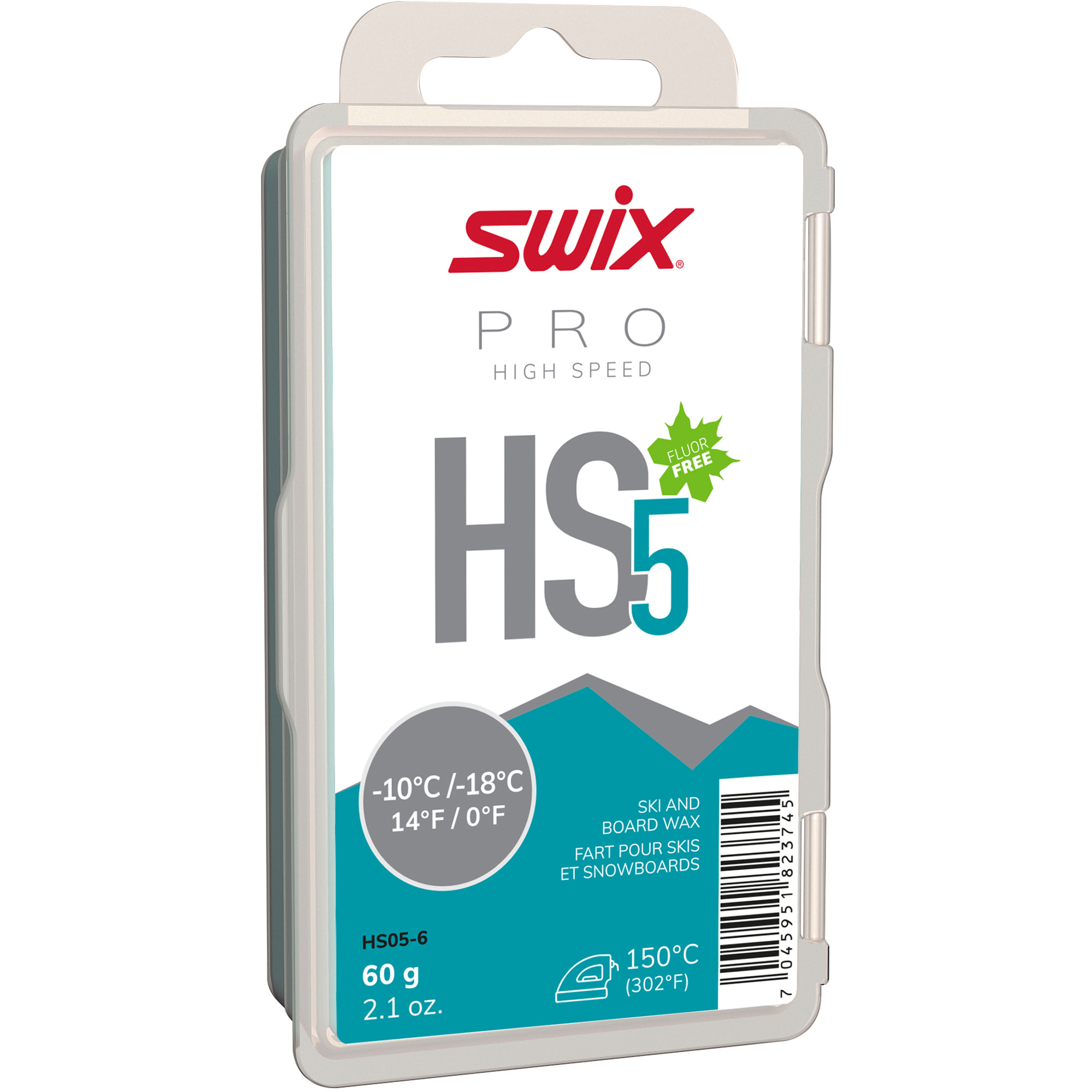 Swix HS5 Turquoise -10°c/-18°c Nocolour Skismøring ONESIZE