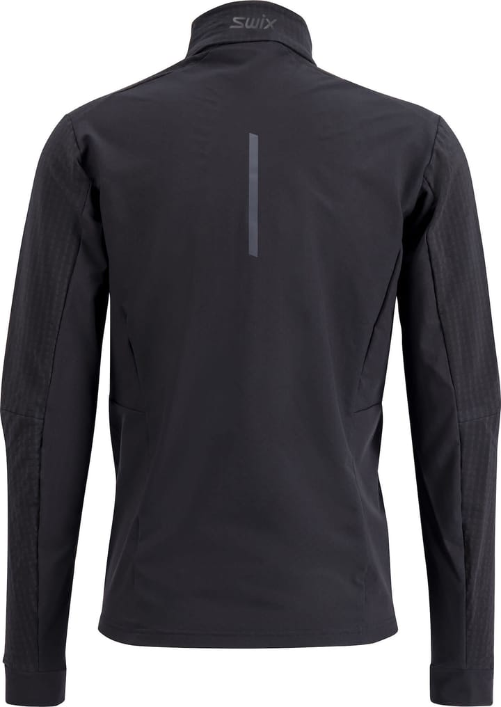 Men's Pace Hybrid Full Zip Midlayer Black Swix