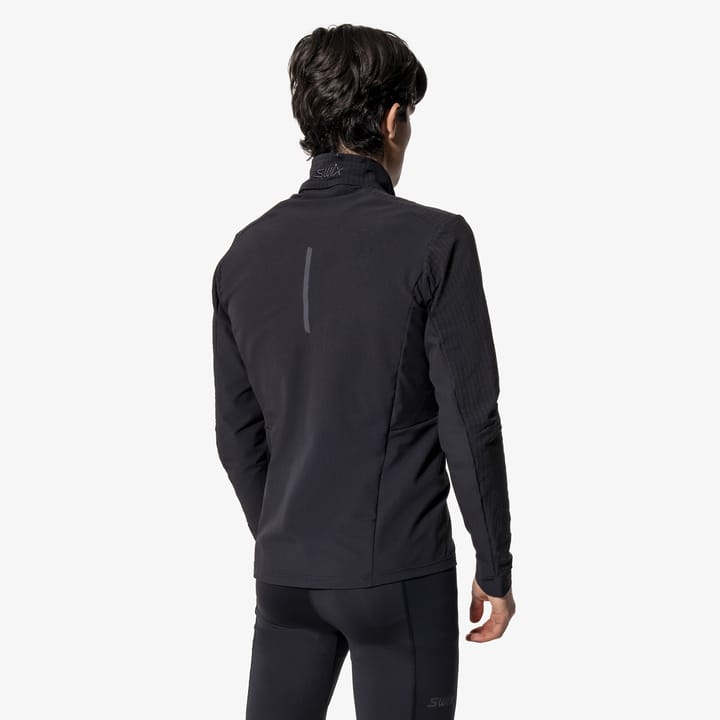 Swix Men's Pace Hybrid Full Zip Midlayer Black Swix