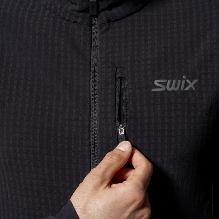 Swix Men's Pace Hybrid Full Zip Midlayer Black Swix