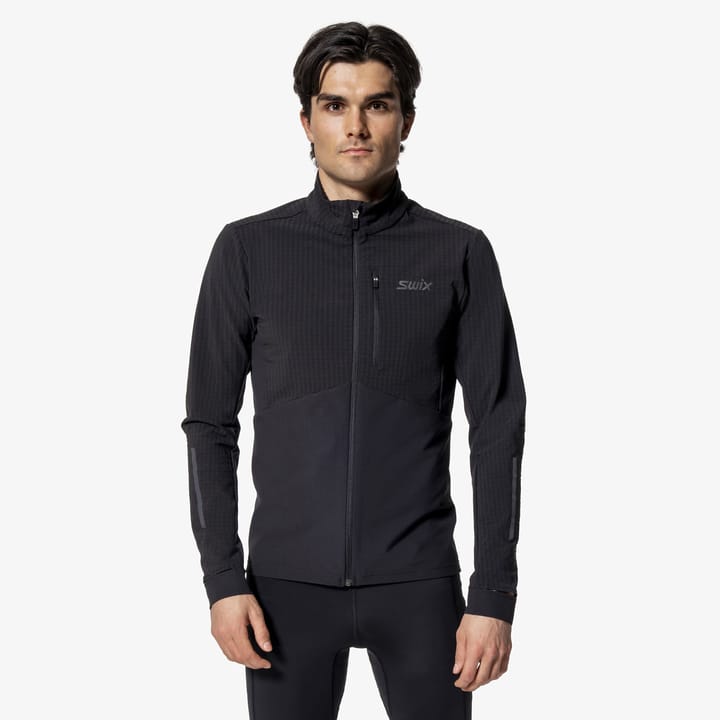 Swix Men's Pace Hybrid Full Zip Midlayer Black Swix