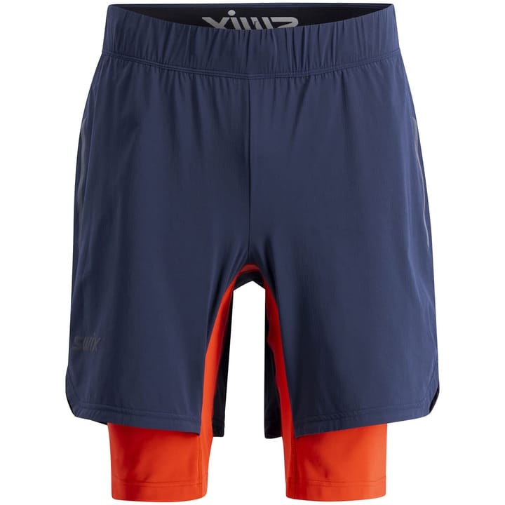 Men's Pace Hybrid Shorts Dark Navy / Lava Swix