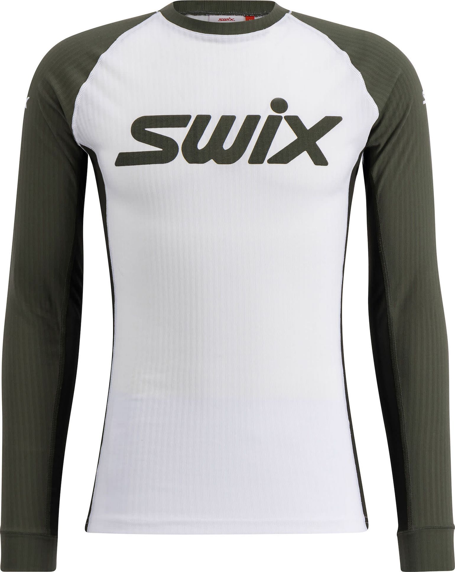 Swix Men's RaceX Classic Long Sleeve Bright White/ Olive