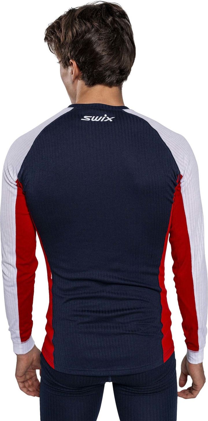 Swix Racex Classic Long Sleeve M Dark Navy/Bright White Swix