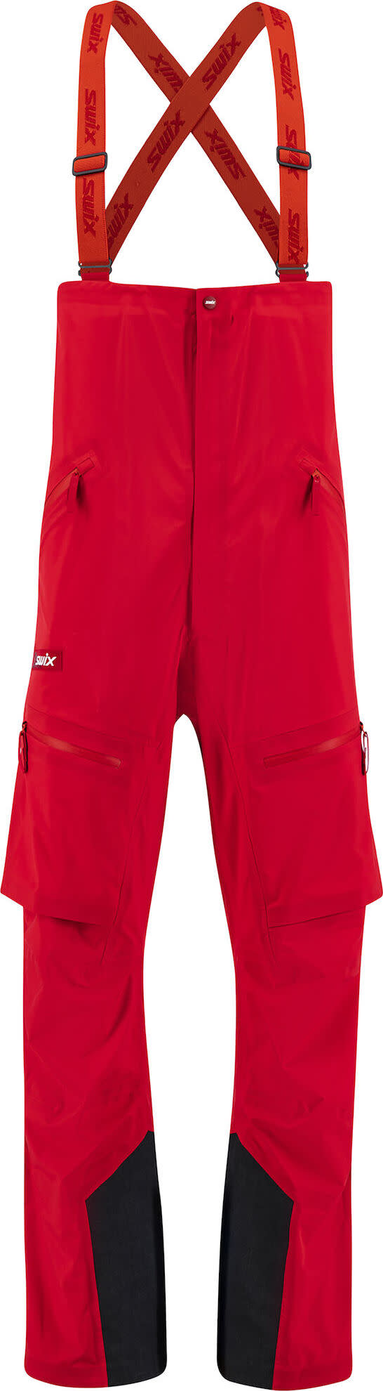 Men’s Surmount Shell Bib Pants Swix red