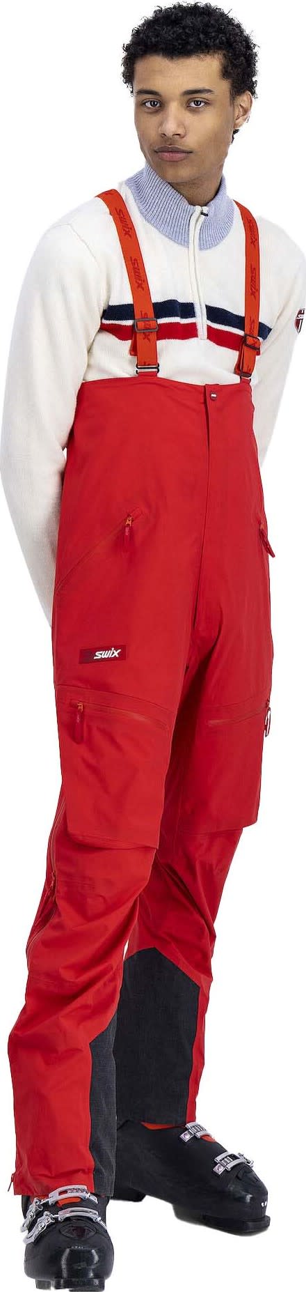 Swix Men's Surmount Shell Bib Pants Swix Red | Buy Swix Men's Surmount ...