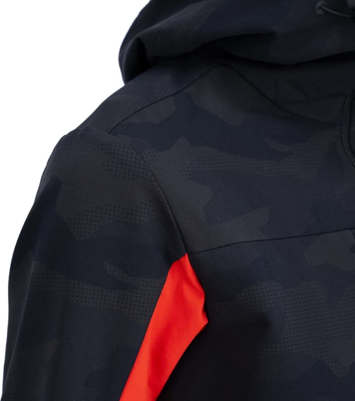 Men's Surmount Soft Shield Jacket Black/Fiery Red Swix