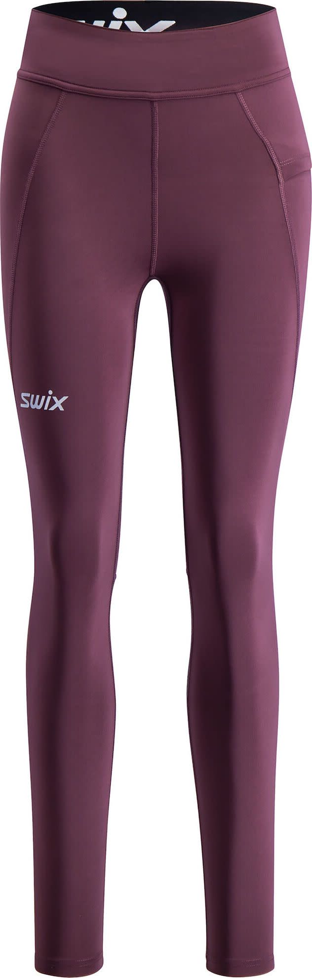 Women's Pace High Waist Tights Plum