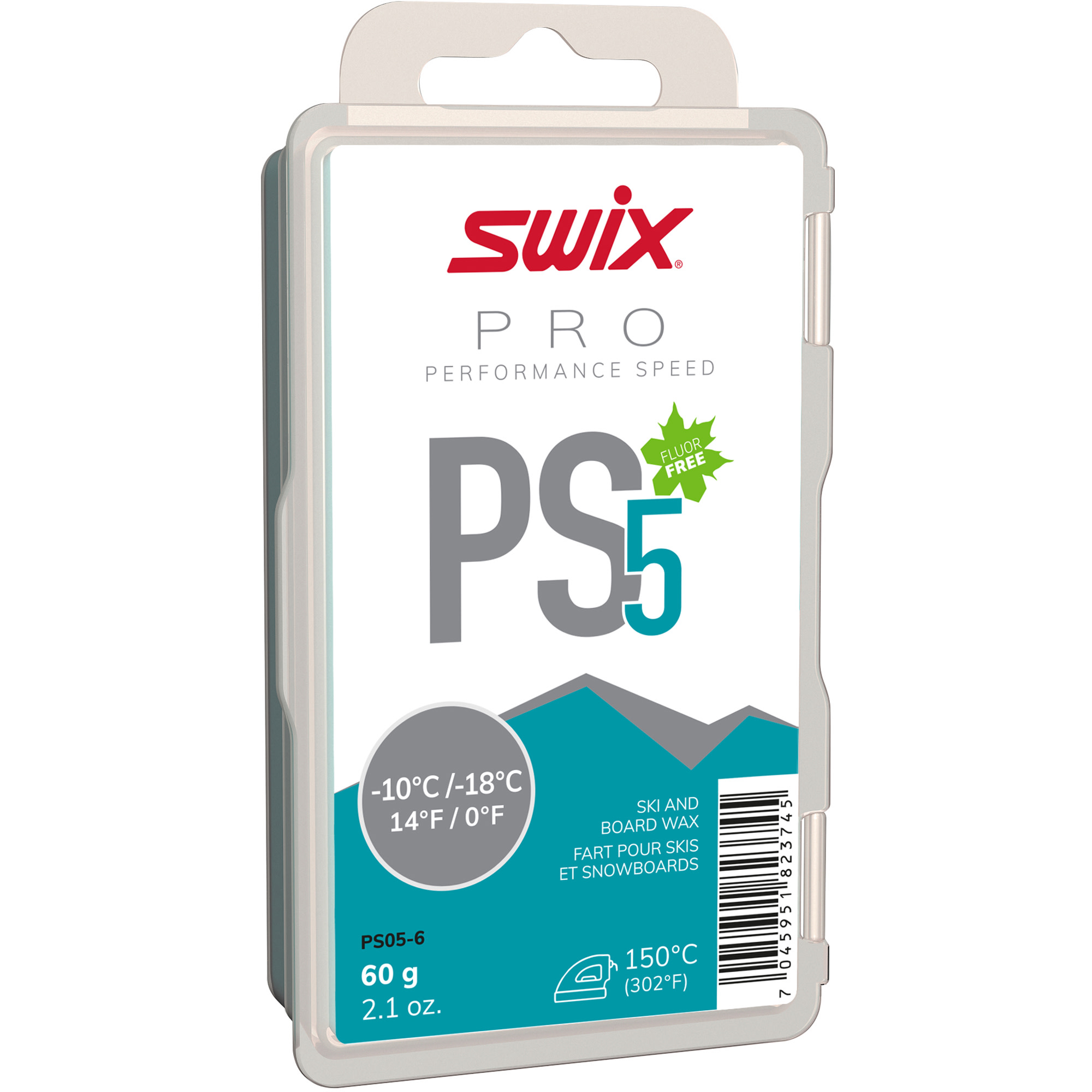 Swix PS5 Turquoise -10°c/-18°c Nocolour Skismøring ONESIZE