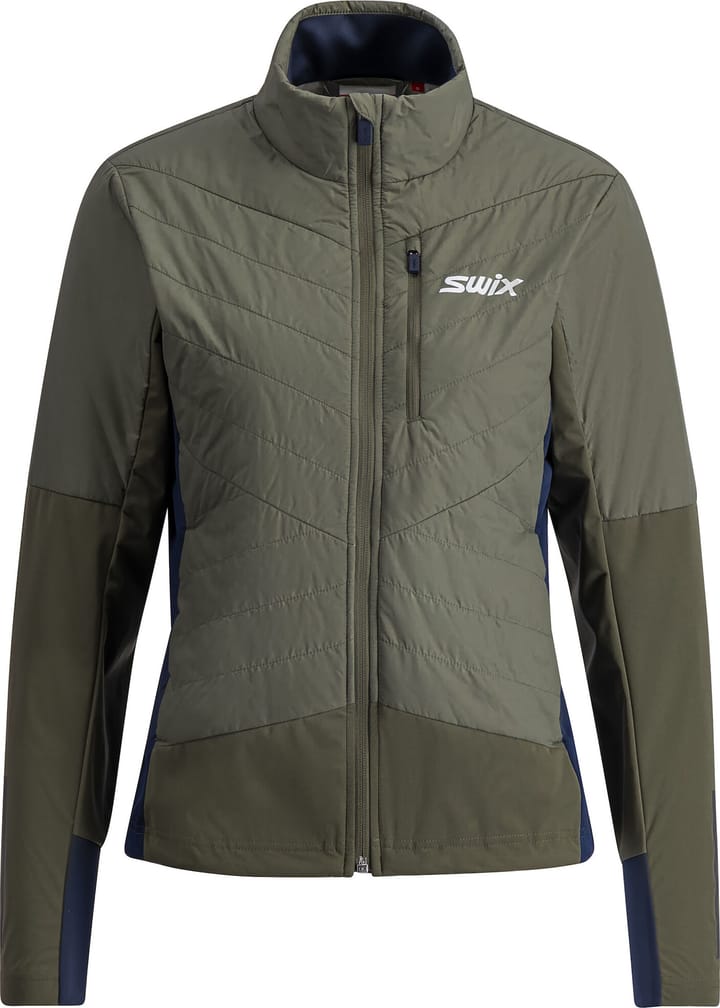 Swix Women's Dynamic Hybrid Insulated Jacket Olive/ Dark Navy Swix