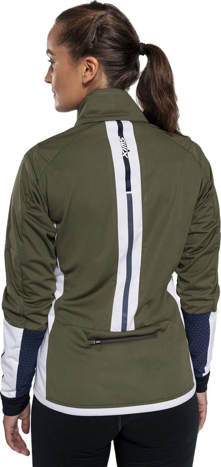 Swix Women's Dynamic Jacket Olive/ Bright White Swix Swix Women's Dynamic Jacket Olive/ Bright White Swix