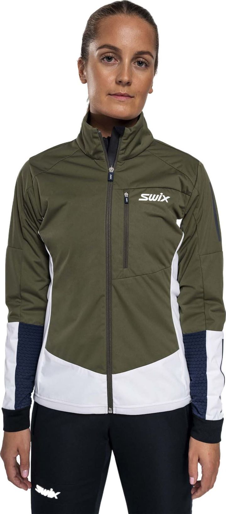 Swix Women's Dynamic Jacket Olive/ Bright White Swix Swix Women's Dynamic Jacket Olive/ Bright White Swix