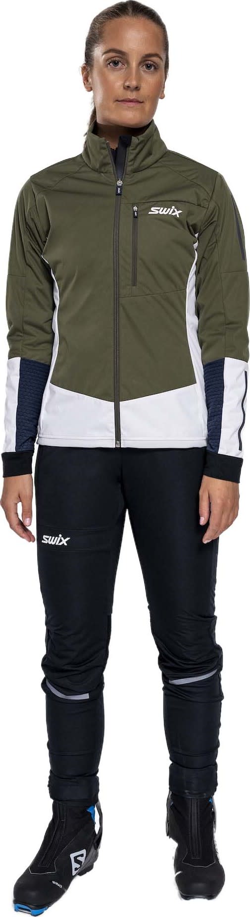 Swix Women's Dynamic Jacket Olive/ Bright White Swix Swix Women's Dynamic Jacket Olive/ Bright White Swix
