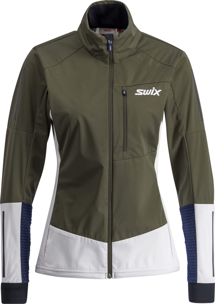 Swix Women's Dynamic Jacket Olive/ Bright White Swix Swix Women's Dynamic Jacket Olive/ Bright White Swix