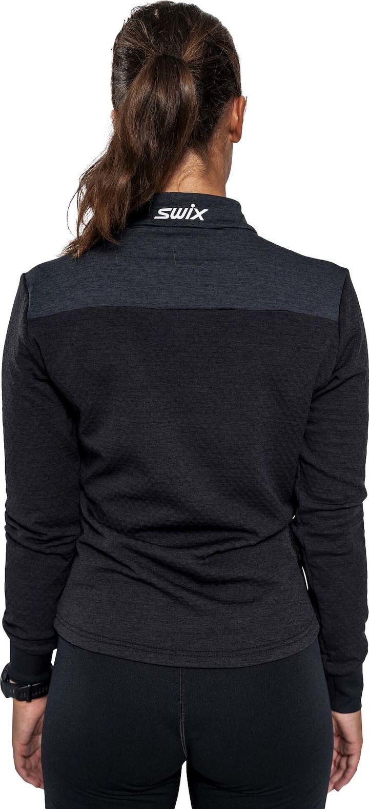 Women's Dynamic Midlayer Half Zip Black/Phantom Swix