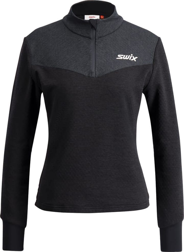 Swix Women's Dynamic Midlayer Half Zip Black/Phantom Swix