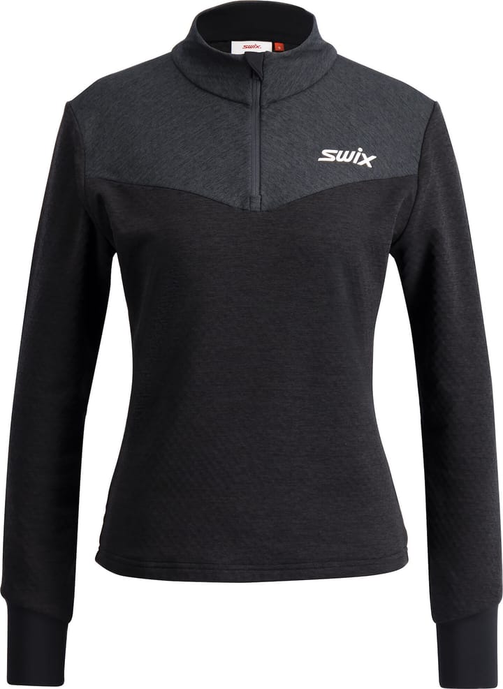 Swix Women's Dynamic Midlayer Half Zip Black/Phantom Swix