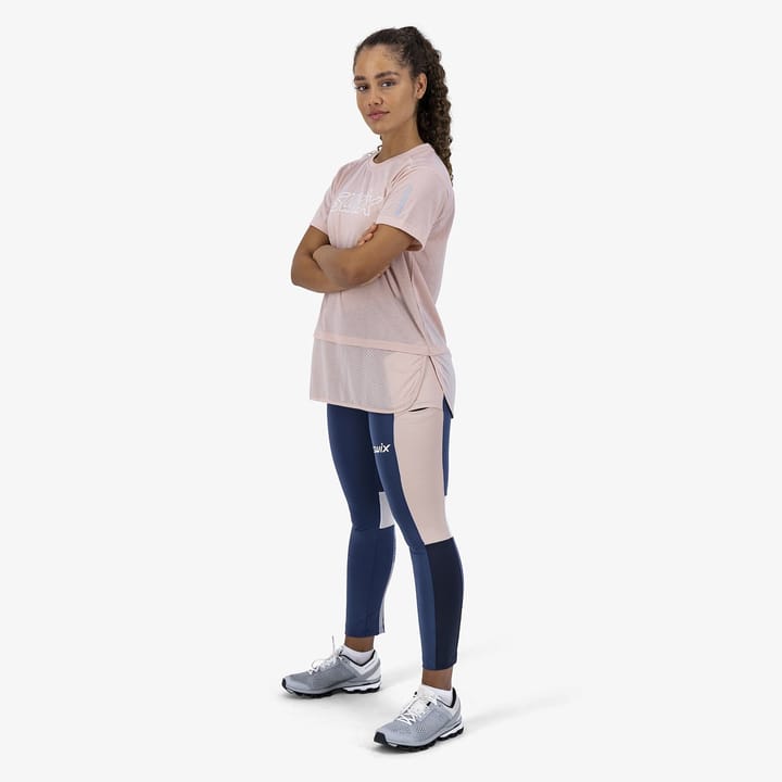 Women's Motion Mesh T-Shirt Peach whip Swix