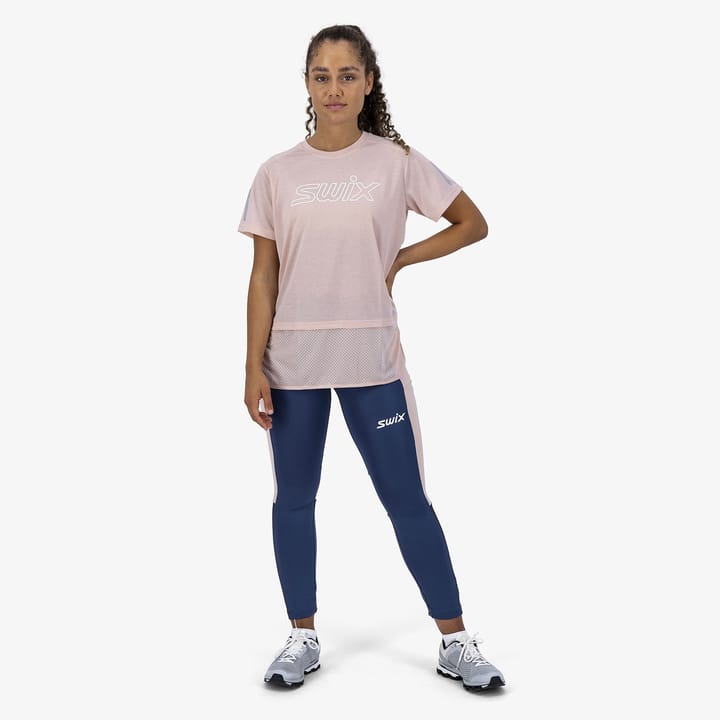 Women's Motion Mesh T-Shirt Peach whip Swix