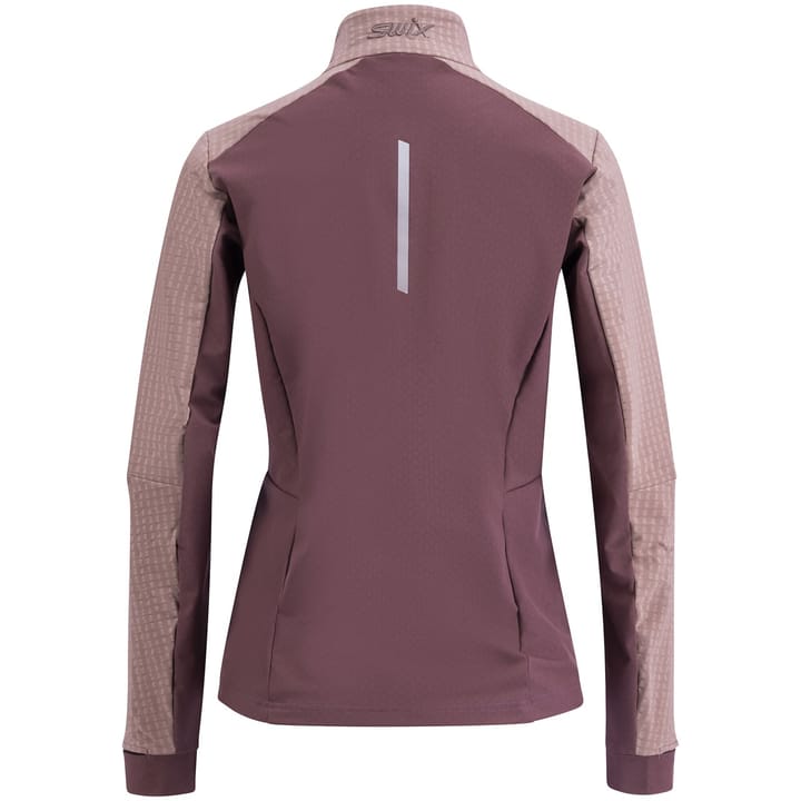 Swix Women's Pace Hybrid Full Zip Midlayer Light Plum/Plum Swix