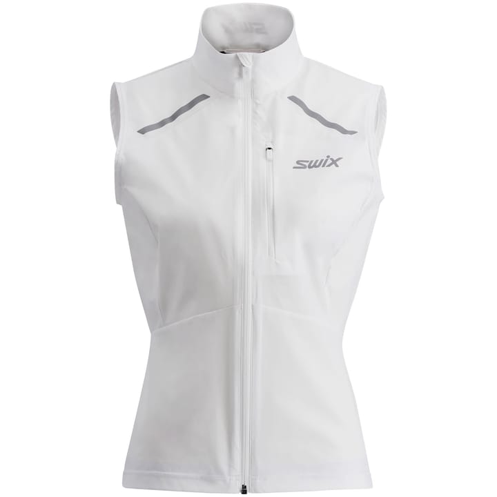 Women's Pace Wind Vest Bright white Swix