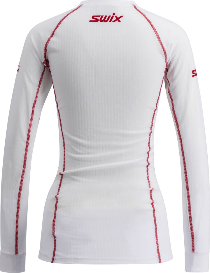 Women's RaceX Classic Long Sleeve Bright White/Swix Red Swix
