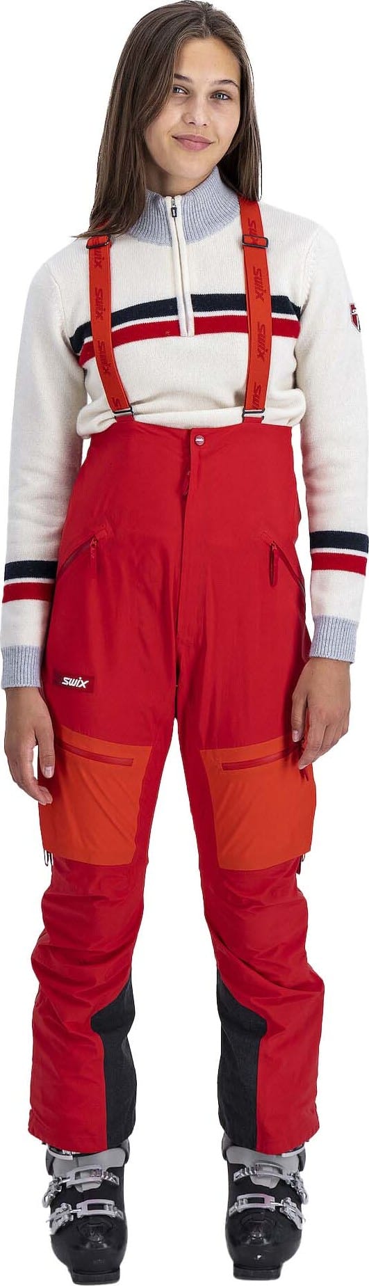Swix Women's Surmount Shell Bib Pants Swix Red Swix