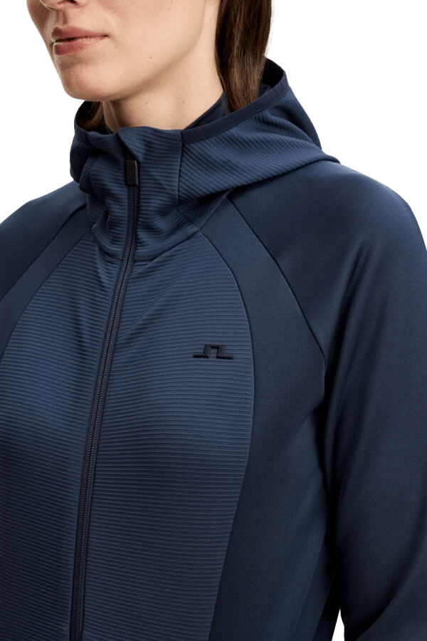 J.Lindeberg Women´s Mireya Full Zip Hood Jl Navy J.Lindeberg