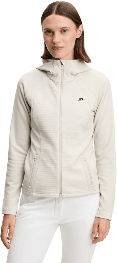 J.Lindeberg Women´s Mireya Full Zip Hood Moonbeam J.Lindeberg
