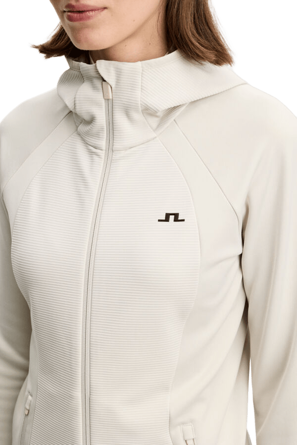 J.Lindeberg Women´s Mireya Full Zip Hood Moonbeam J.Lindeberg