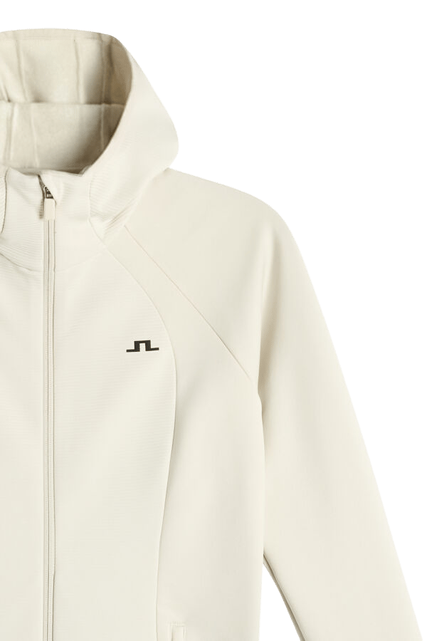 J.Lindeberg Women´s Mireya Full Zip Hood Moonbeam J.Lindeberg