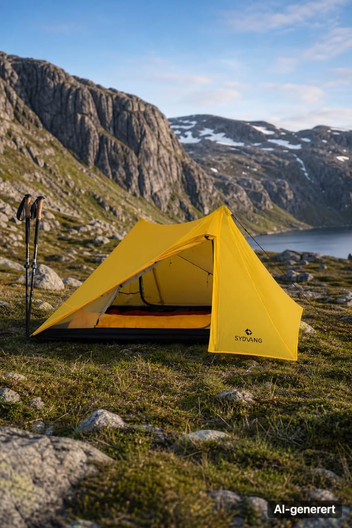 Sydvang Skala 2 P Trekking Pole Tent Lemon Chrome Sydvang