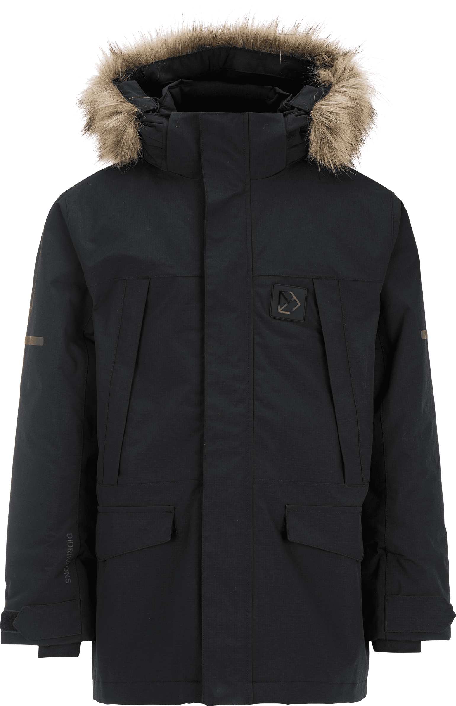 Didriksons Kids' Sylvin Parka Black
