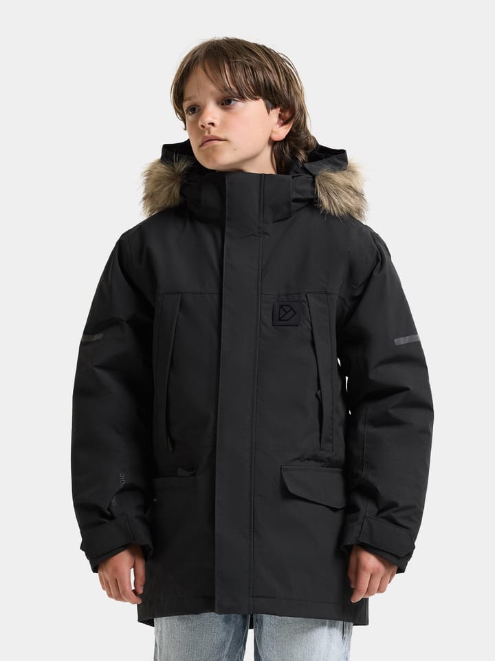 Didriksons Kids' Sylvin Parka Black Didriksons