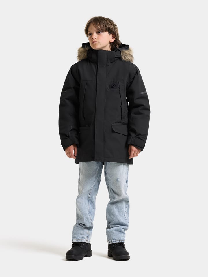 Didriksons Kids' Sylvin Parka Black Didriksons