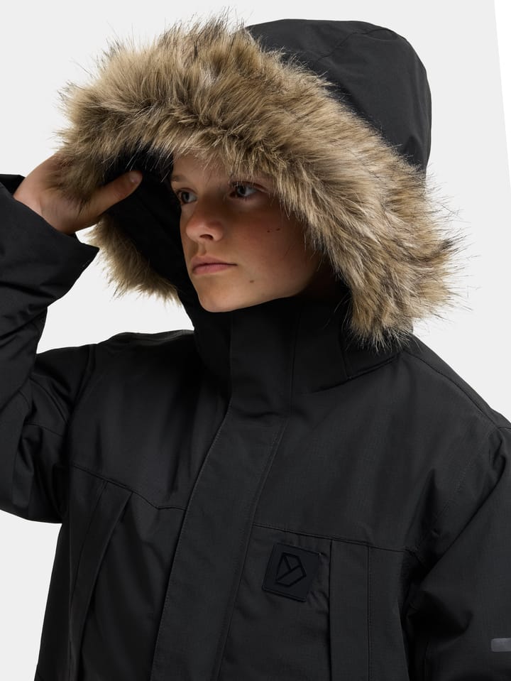Didriksons Kids' Sylvin Parka Black Didriksons