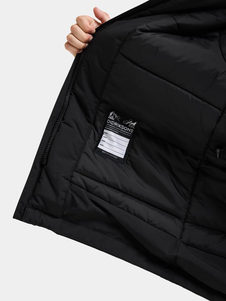 Didriksons Kids' Sylvin Parka Black Didriksons