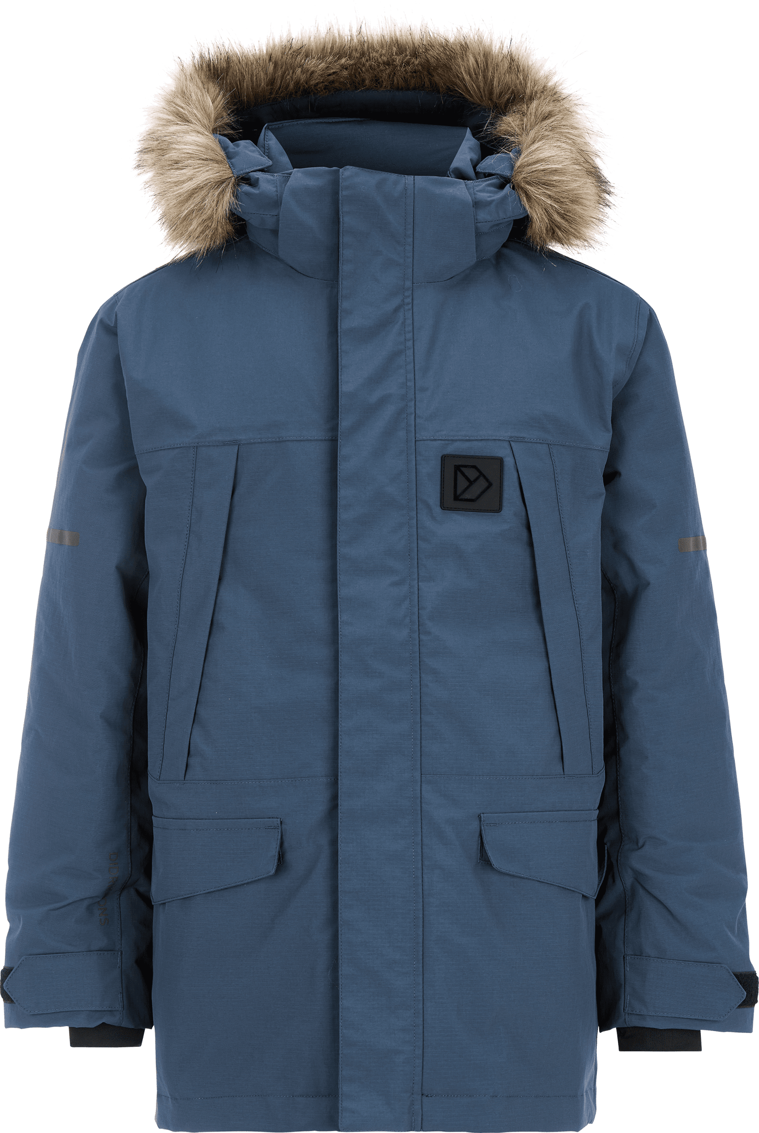 Didriksons Kids' Sylvin Parka Mountain Blue