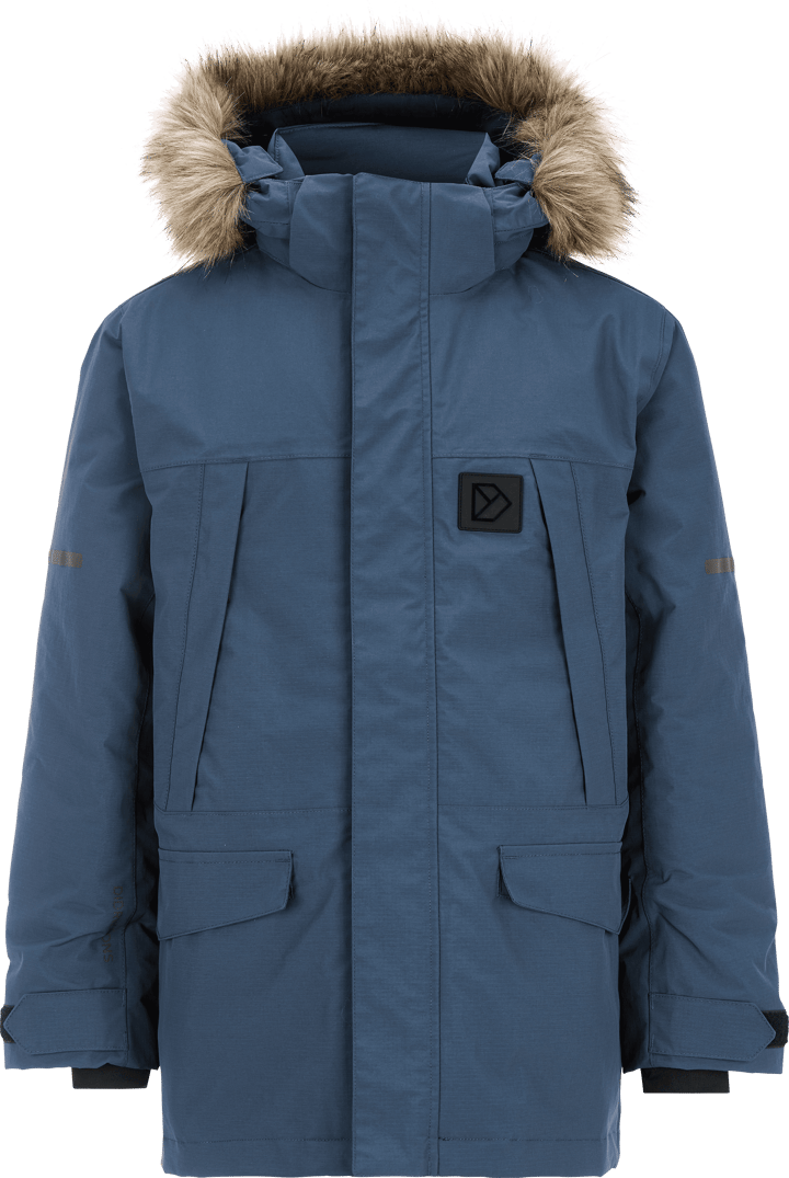 Didriksons Kids' Sylvin Parka Mountain Blue Didriksons